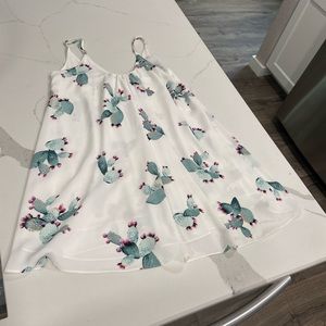 Women’s small cactus flowy dress